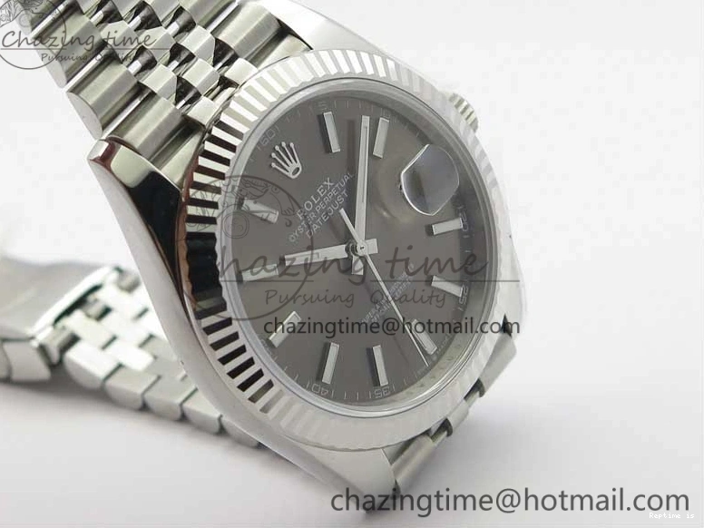 0102 New DateJust 41 126334 ARF 1:1 Best Edition 904L Steel Gray Dial on Jubilee Bracelet A2824 V Durable 3119